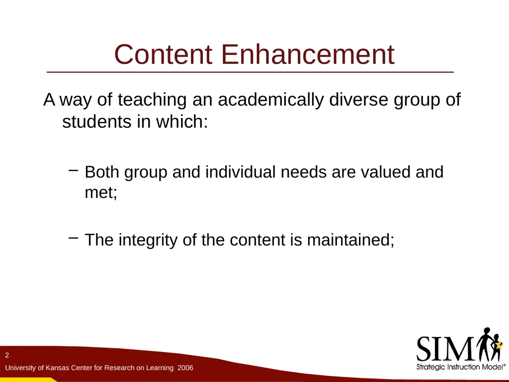 The Unit Organizer Routine The Content Enhancement - slide 2 of 56