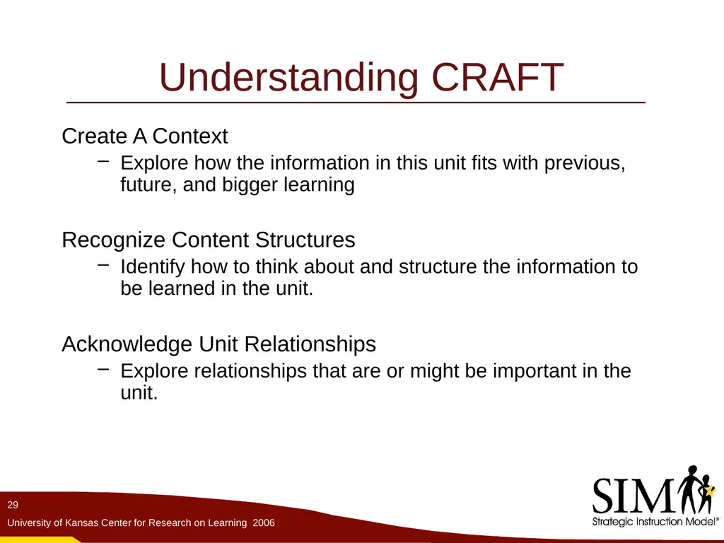 The Unit Organizer Routine The Content Enhancement - slide 29 of 56