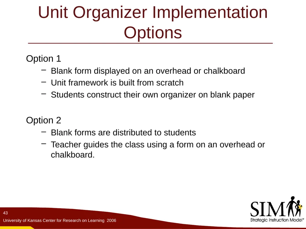 The Unit Organizer Routine The Content Enhancement - slide 43 of 56