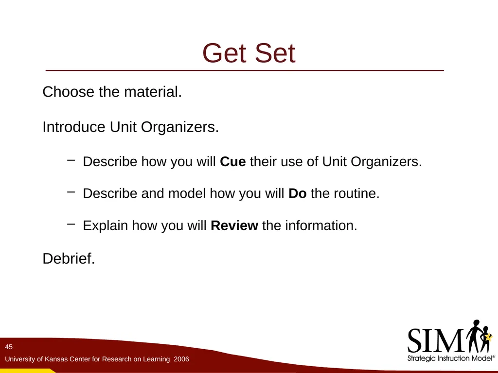 The Unit Organizer Routine The Content Enhancement - slide 45 of 56