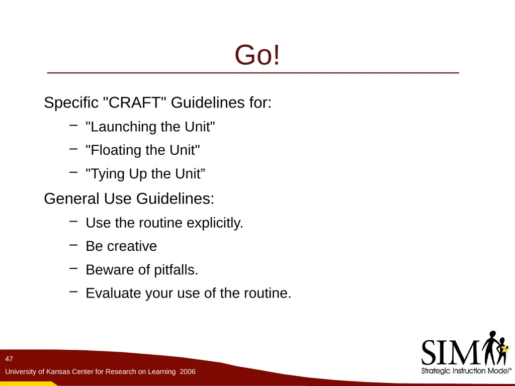 The Unit Organizer Routine The Content Enhancement - slide 47 of 56