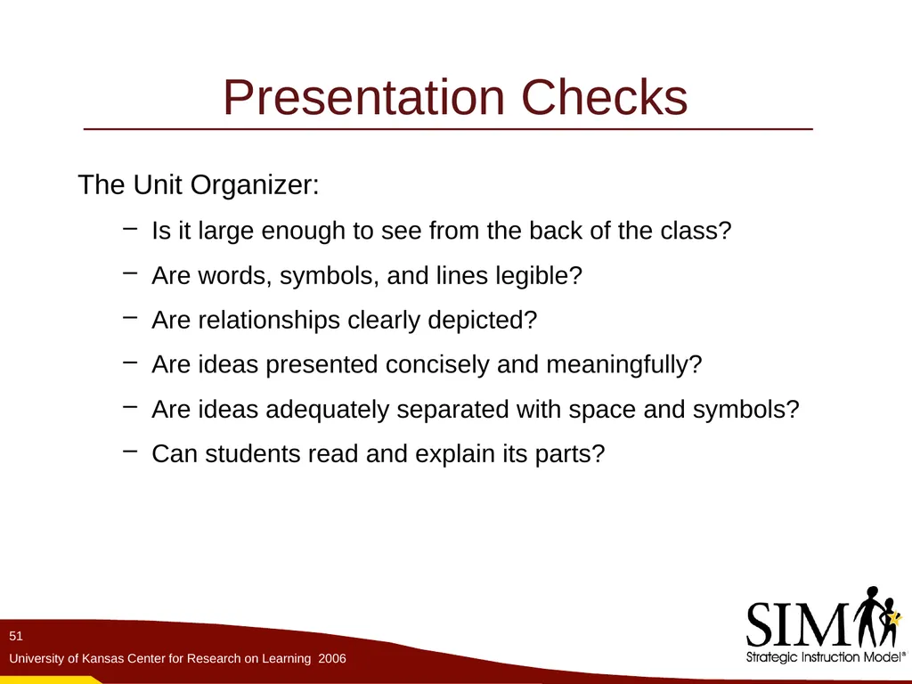 The Unit Organizer Routine The Content Enhancement - slide 51 of 56