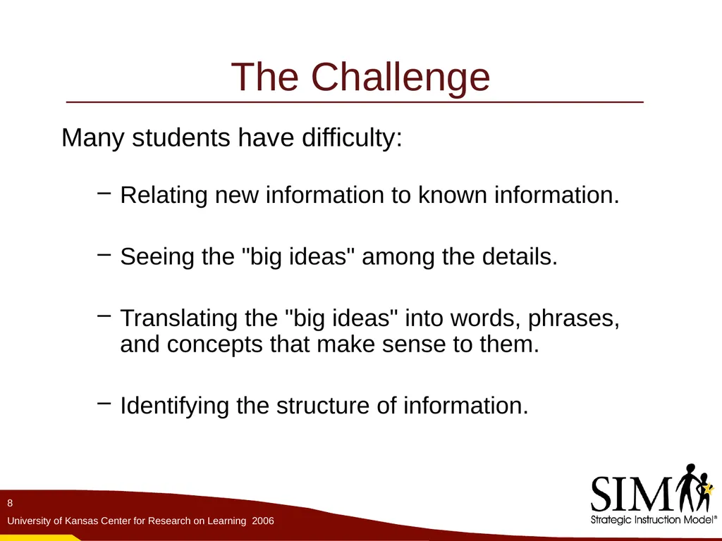 The Unit Organizer Routine The Content Enhancement - slide 8 of 56