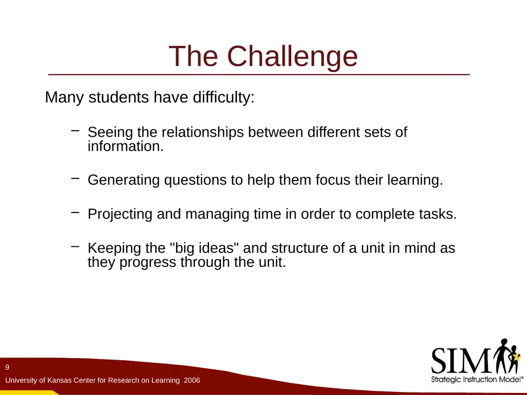 The Unit Organizer Routine The Content Enhancement - slide 9 of 56