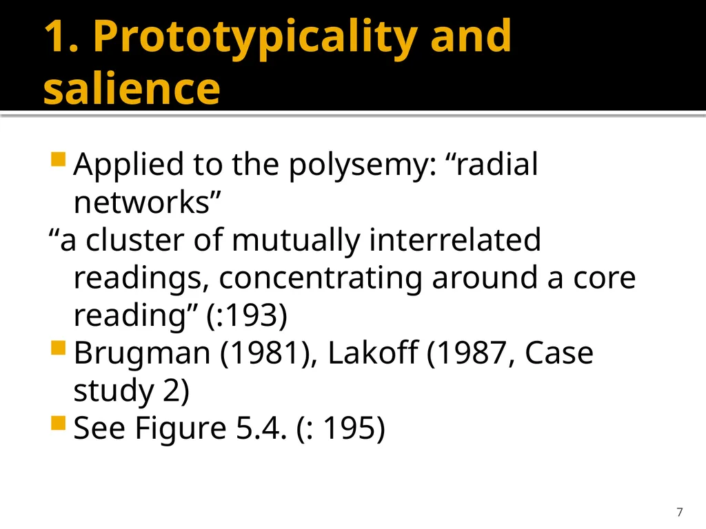 Semantics and Lexicology SVEM21 6. Cognitive - slide 7 of 32