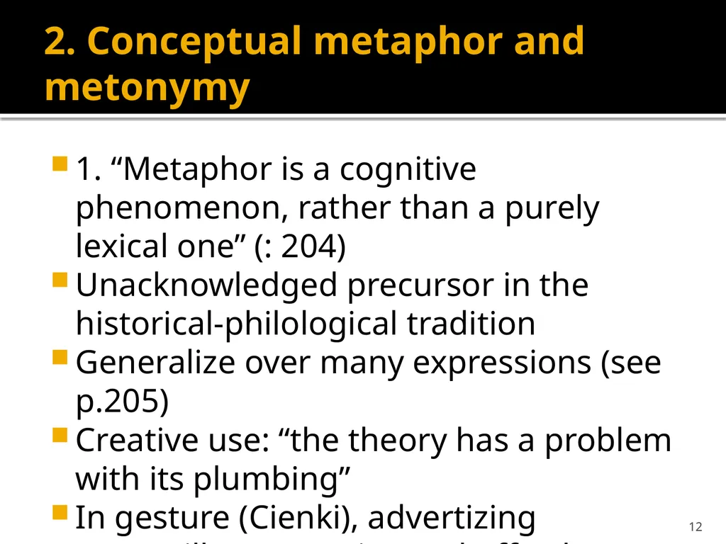 Semantics and Lexicology SVEM21 6. Cognitive - slide 12 of 32