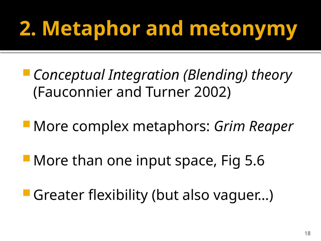 Semantics and Lexicology SVEM21 6. Cognitive - slide 18 of 32