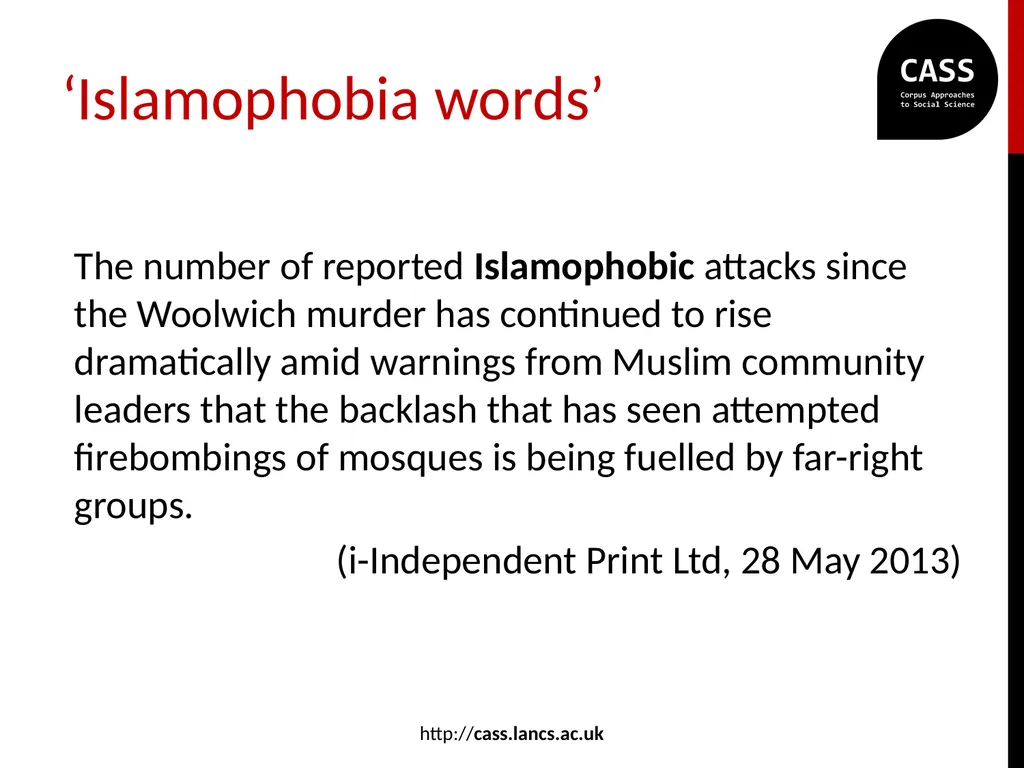Representations of Muslim people and Islam in the - slide 14 of 25