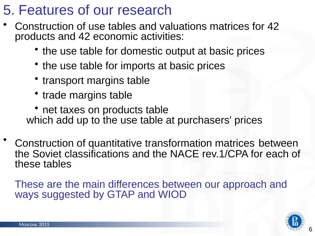 The Problems of Constructing Time Series of - slide 6 of 18