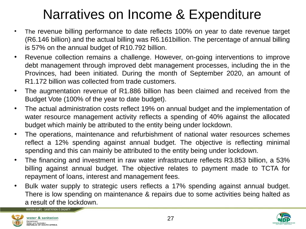 PRESENTATION TITLE Presented by: Name Surname - slide 27 of 55