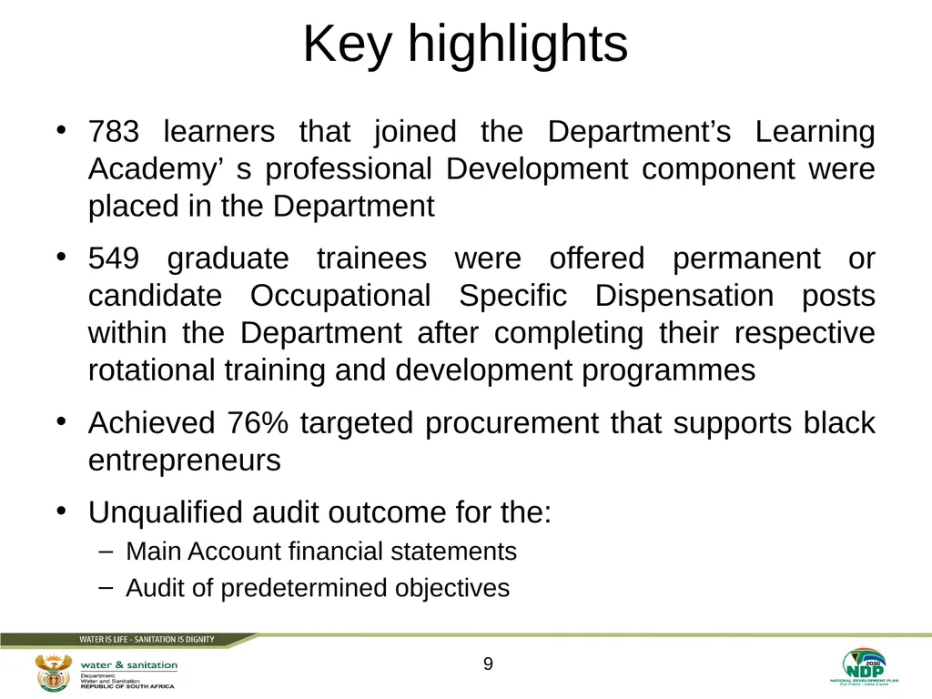 PRESENTATION TITLE Presented by: Name Surname - slide 9 of 105