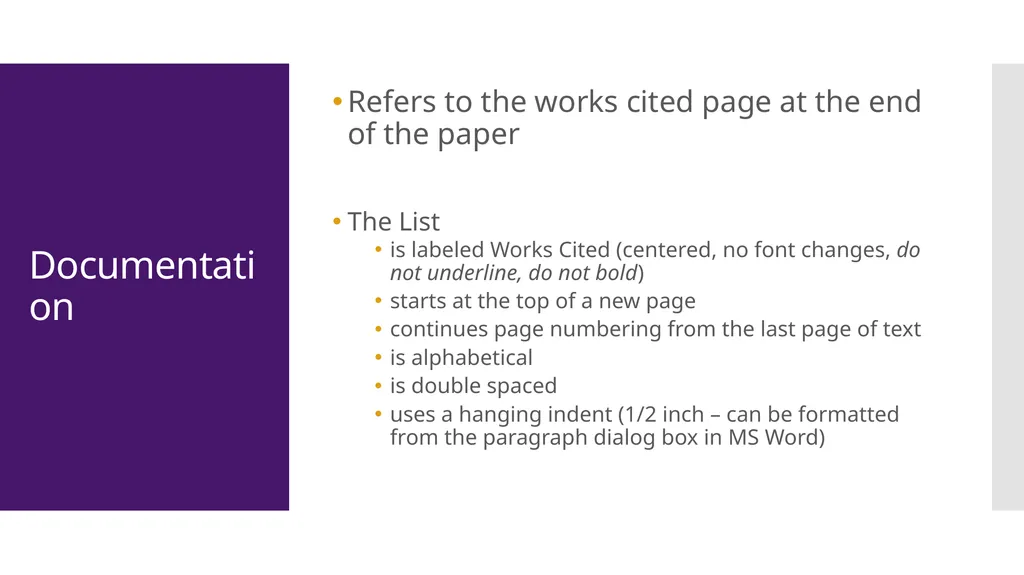 MLA Style 8th Edition The Basics The University of - slide 12 of 49