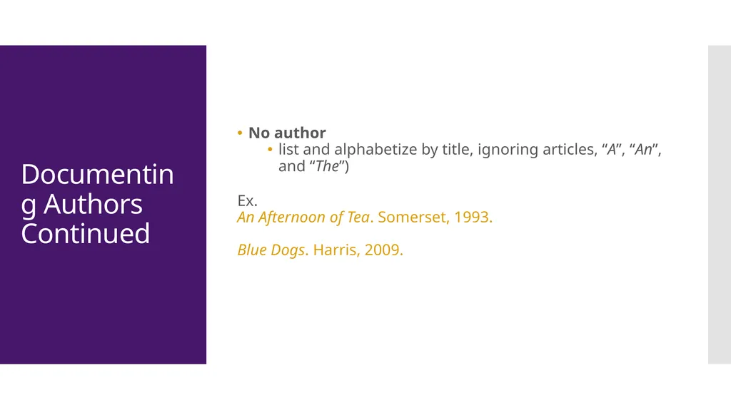 MLA Style 8th Edition The Basics The University of - slide 22 of 49