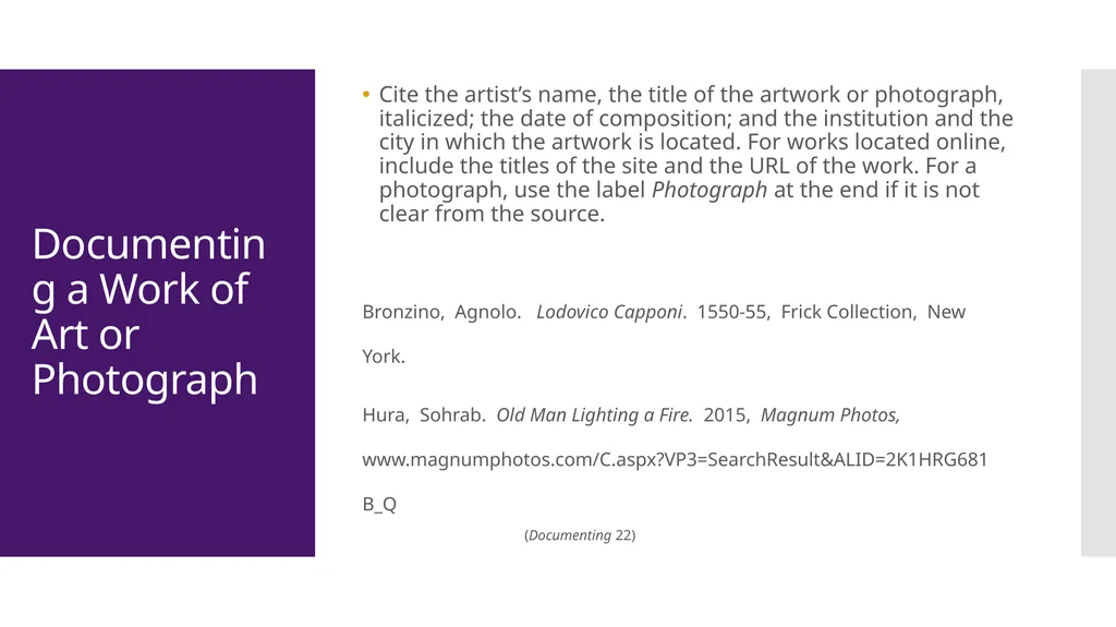 MLA Style 8th Edition The Basics The University of - slide 39 of 49