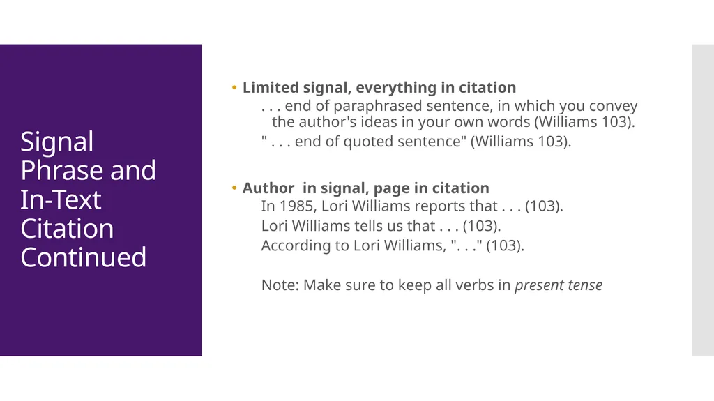 MLA Style 8th Edition The Basics The University of - slide 47 of 49
