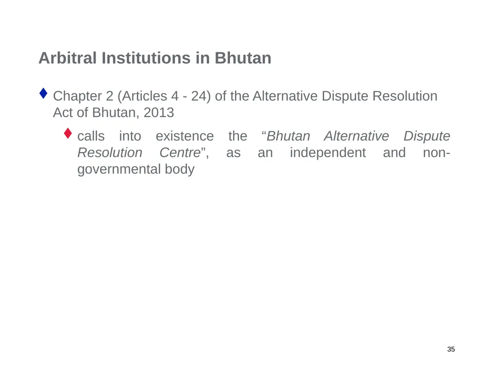 A Regional Commercial Arbitration Council: Is it - slide 35 of 43