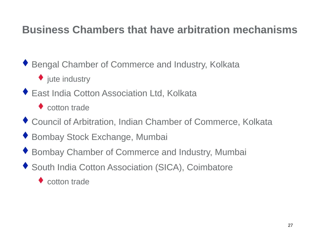 A Regional Commercial Arbitration Council: Is it - slide 27 of 43