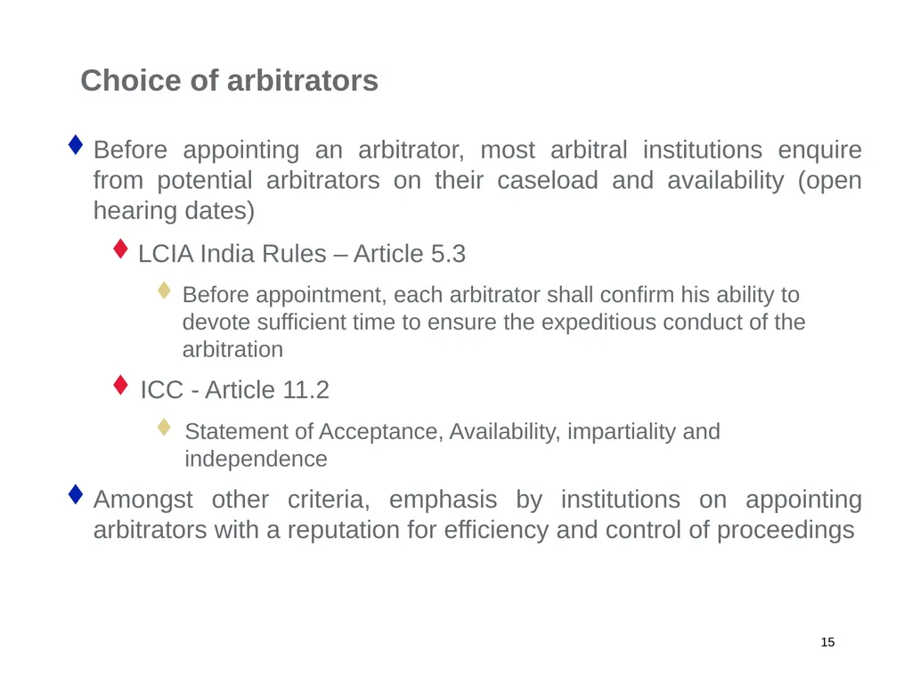 A Regional Commercial Arbitration Council: Is it - slide 15 of 43