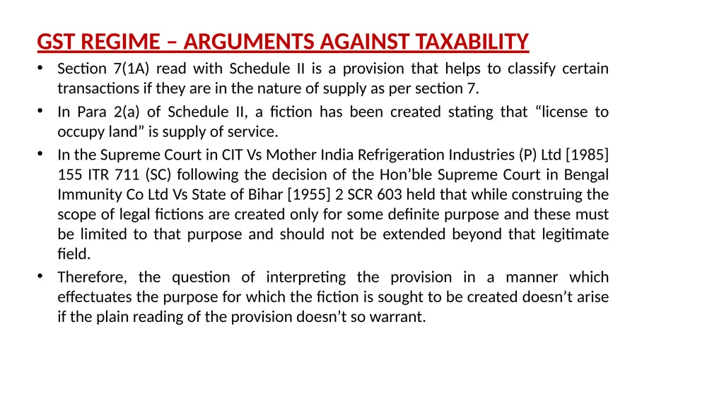 JDA – GST Issues and Implications on Developers - slide 39 of 81