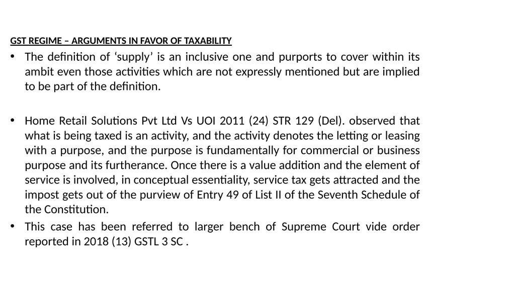 JDA – GST Issues and Implications on Developers - slide 44 of 81