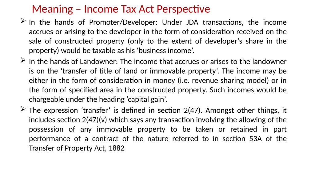 JDA – GST Issues and Implications on Developers - slide 15 of 81
