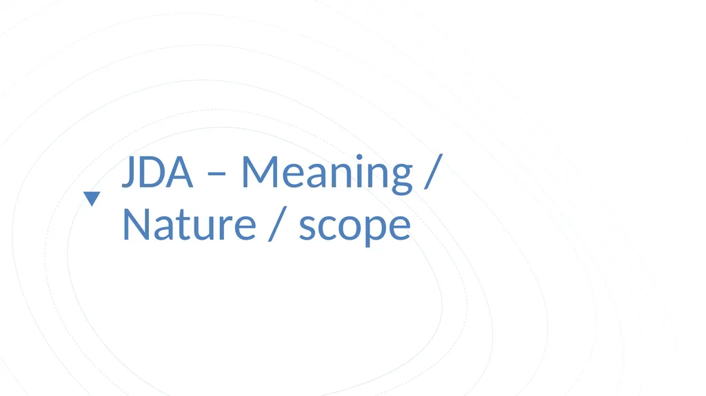 JDA – GST Issues and Implications on Developers - slide 5 of 81