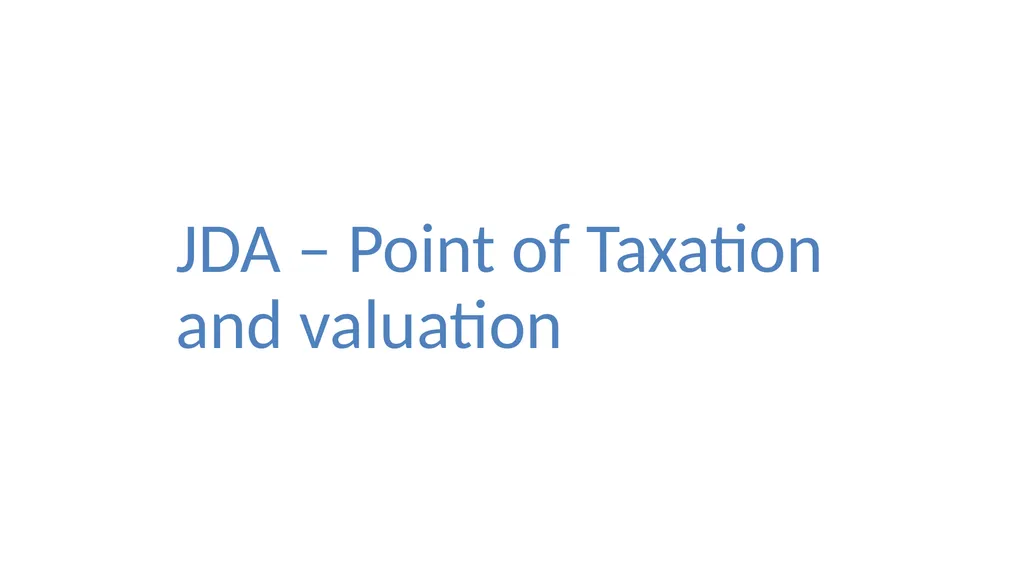 JDA – GST Issues and Implications on Developers - slide 48 of 81