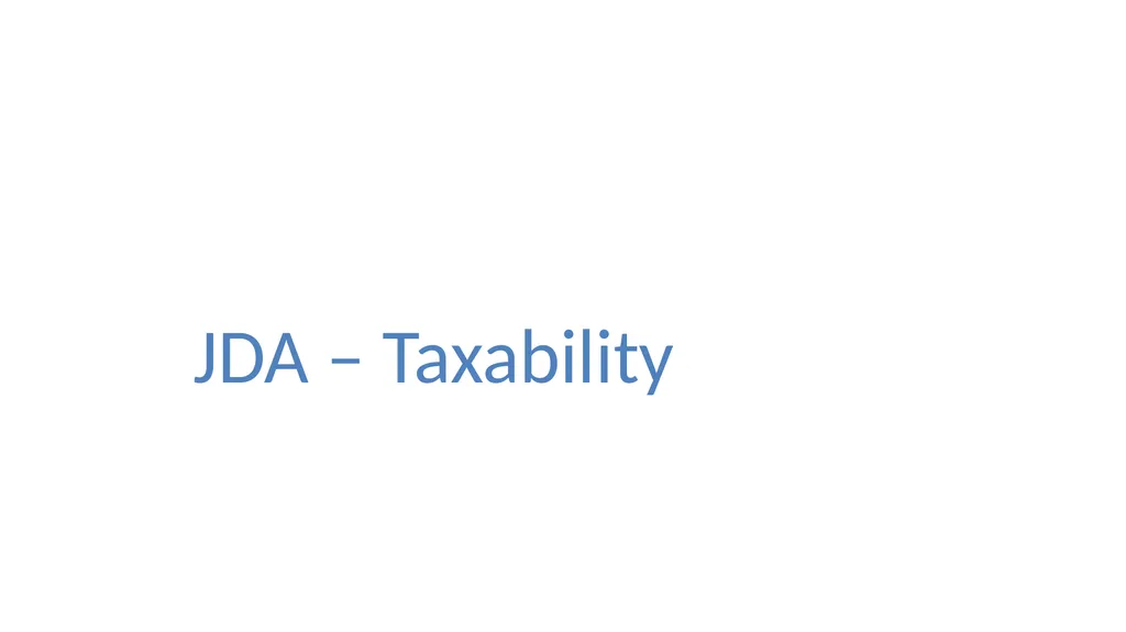 JDA – GST Issues and Implications on Developers - slide 34 of 81