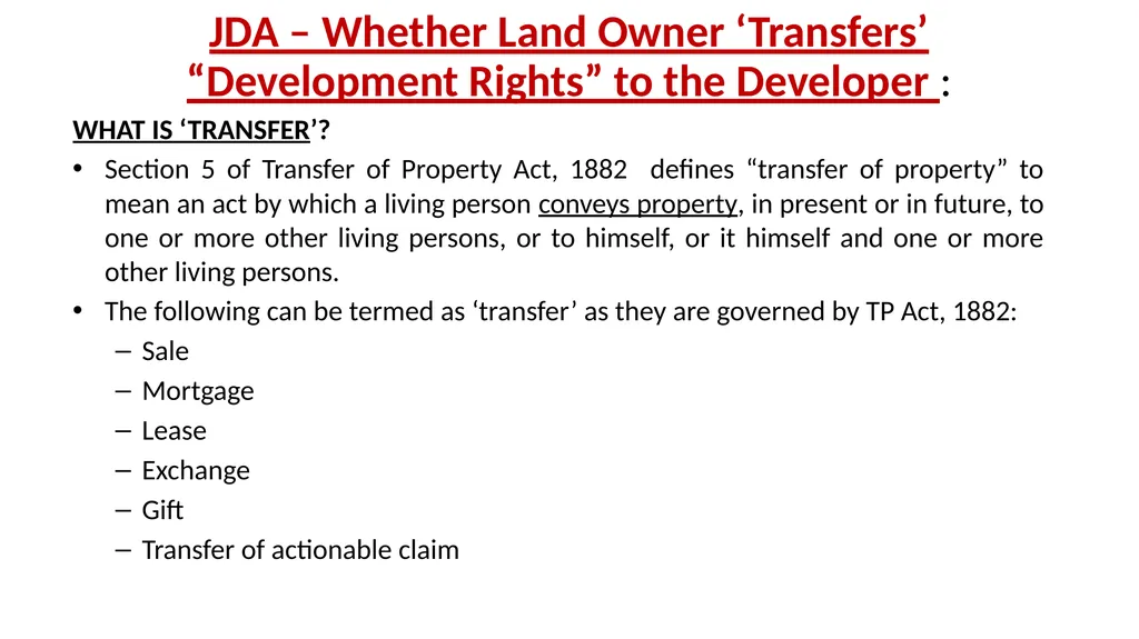 JDA – GST Issues and Implications on Developers - slide 27 of 81