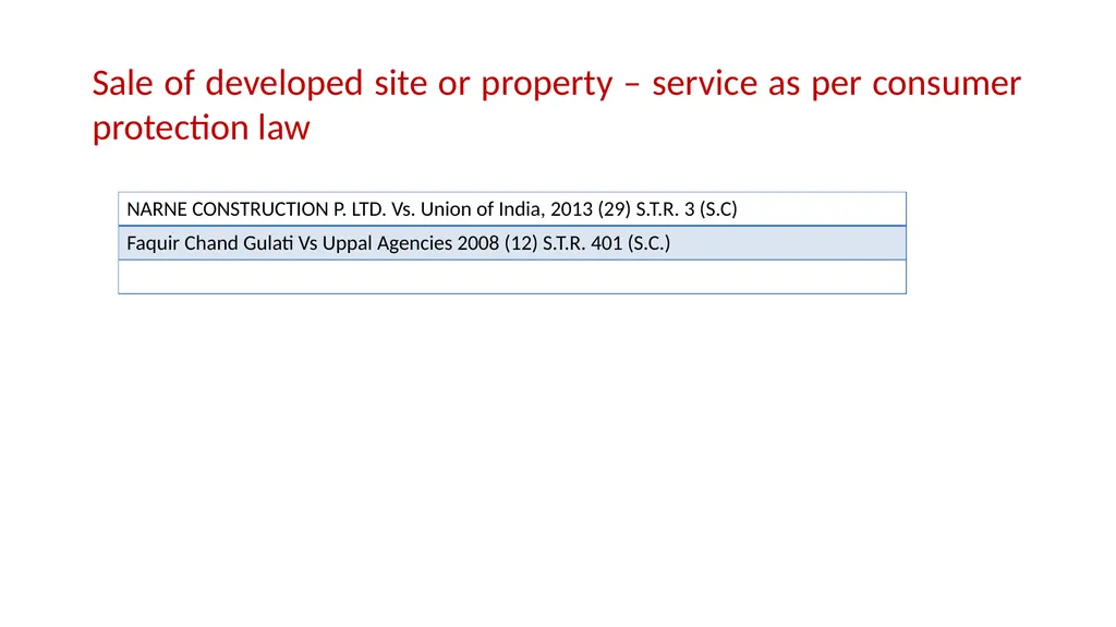 JDA – GST Issues and Implications on Developers - slide 26 of 81