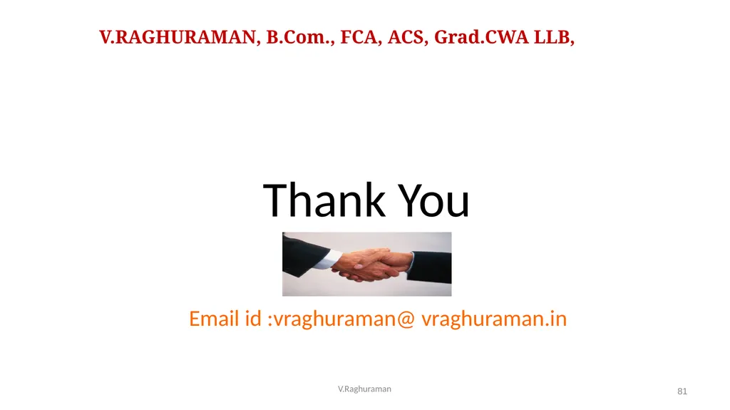 JDA – GST Issues and Implications on Developers - slide 81 of 81