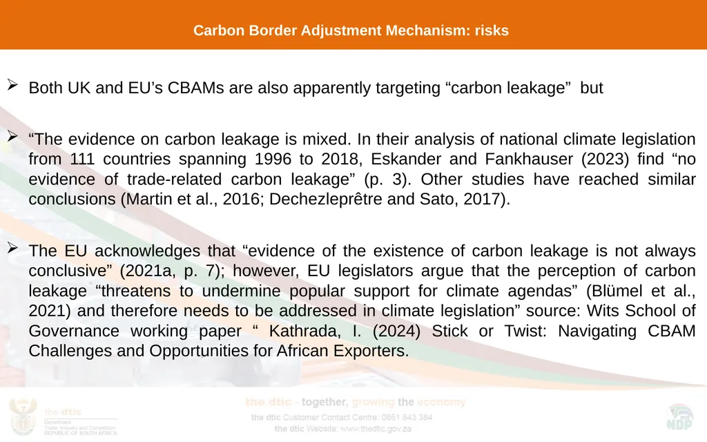 Decarbonisation impacts: Green Industrial Policies - slide 5 of 14