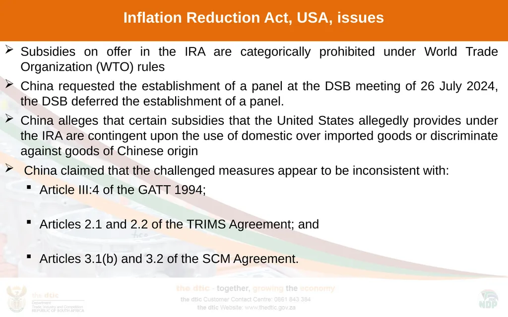 Decarbonisation impacts: Green Industrial Policies - slide 7 of 14