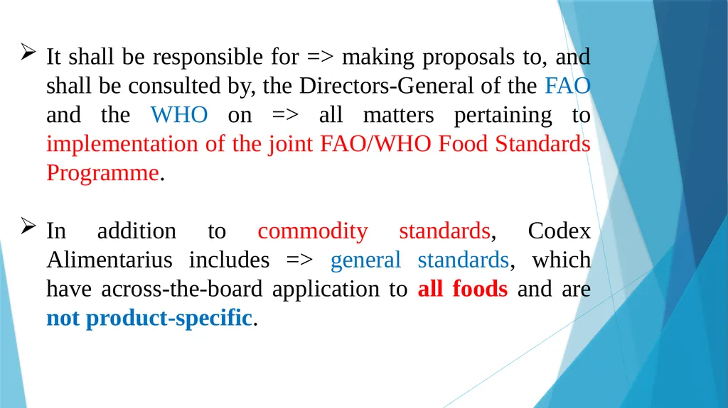 INTERNATIONAL REGULATIONS: CODEX, IDF, ISO, FDA, - slide 3 of 20