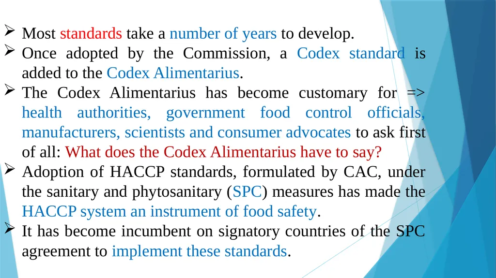INTERNATIONAL REGULATIONS: CODEX, IDF, ISO, FDA, - slide 5 of 20