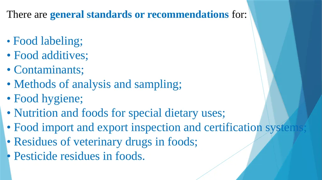 INTERNATIONAL REGULATIONS: CODEX, IDF, ISO, FDA, - slide 4 of 20