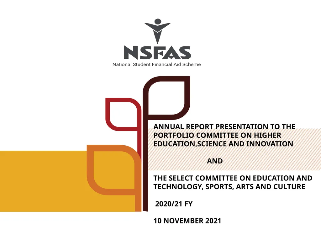 ANNUAL REPORT PRESENTATION TO THE PORTFOLIO - slide 1 of 32