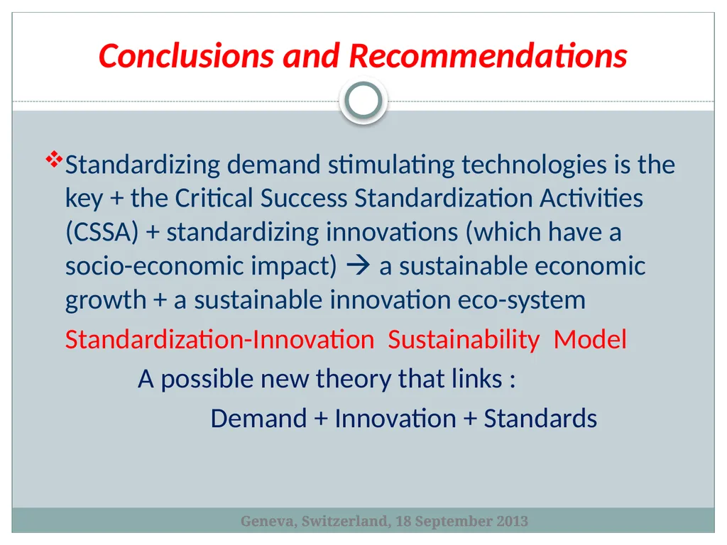 Standardization as an Innovation Eco-system - slide 21 of 23