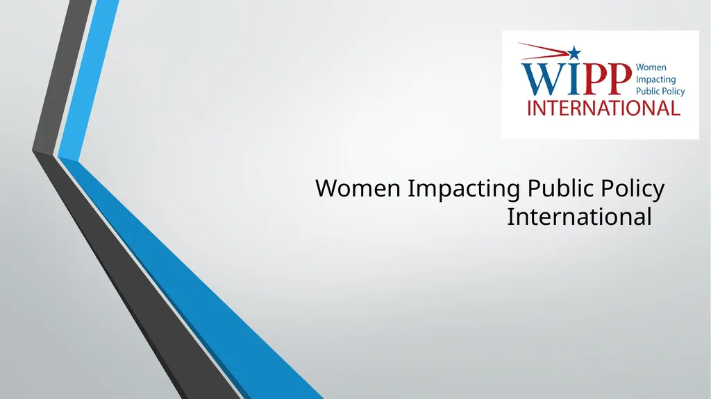 Women Impacting Public Policy International Agenda