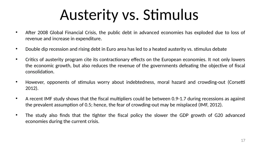 Strategies for Reinvigorating Global Economic - slide 17 of 24