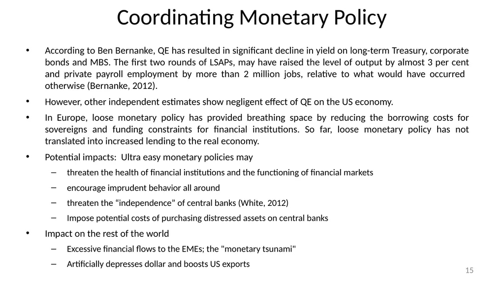 Strategies for Reinvigorating Global Economic - slide 15 of 24