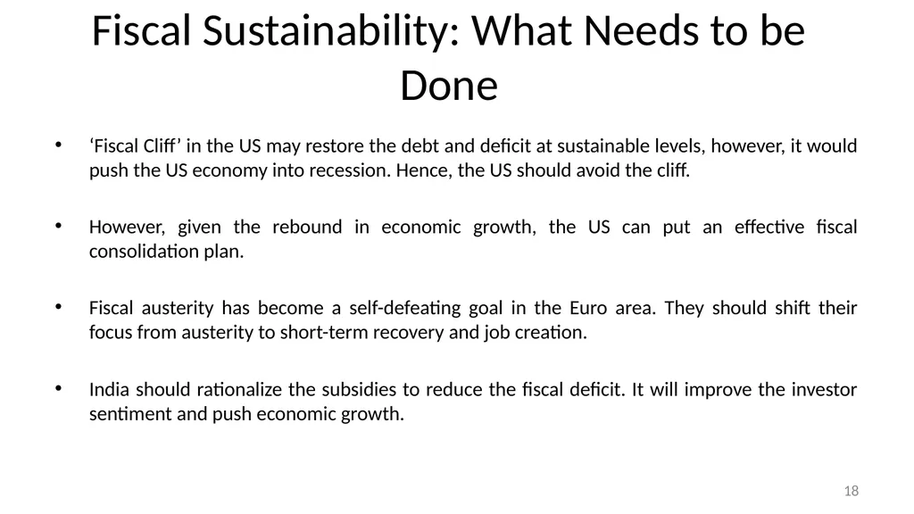 Strategies for Reinvigorating Global Economic - slide 18 of 24