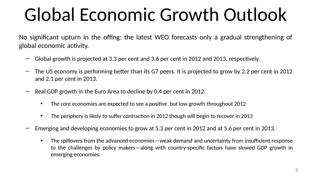 Strategies for Reinvigorating Global Economic - slide 3 of 24