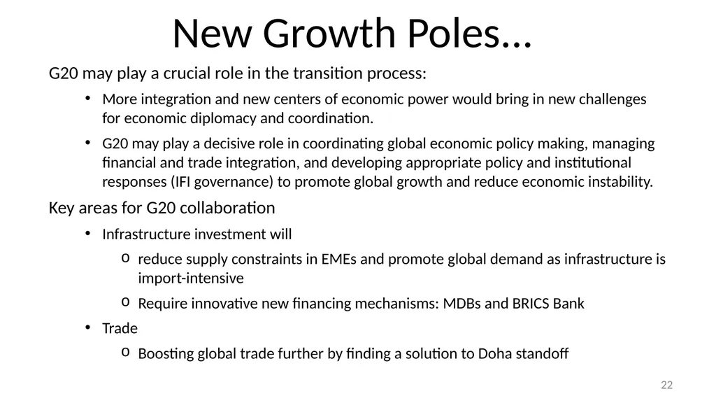 Strategies for Reinvigorating Global Economic - slide 22 of 24