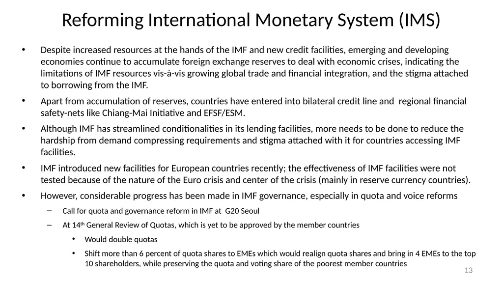 Strategies for Reinvigorating Global Economic - slide 13 of 24