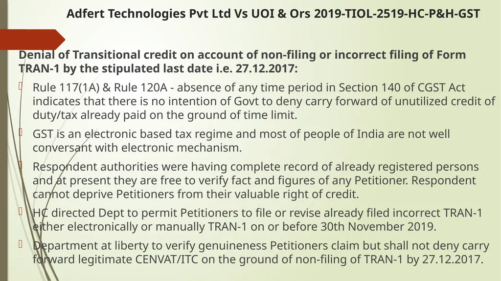 Calcutta Club case - GST implications & Important - slide 19 of 65