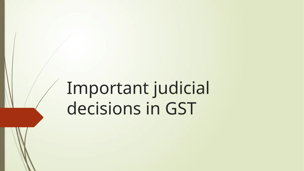 Calcutta Club case - GST implications & Important - slide 15 of 65