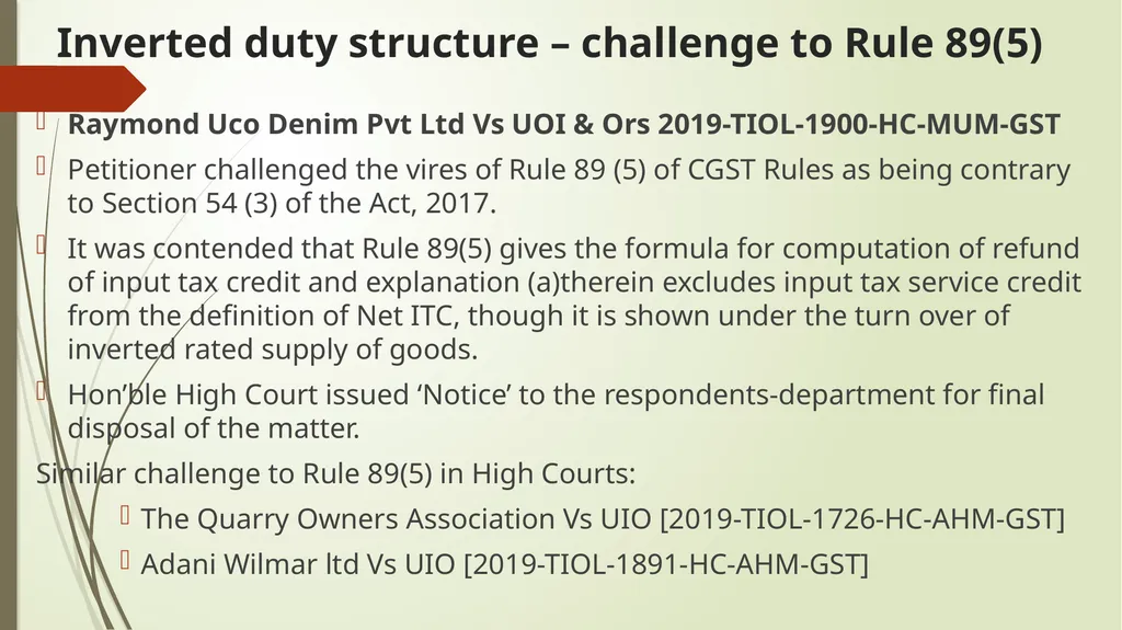 Calcutta Club case - GST implications & Important - slide 40 of 65