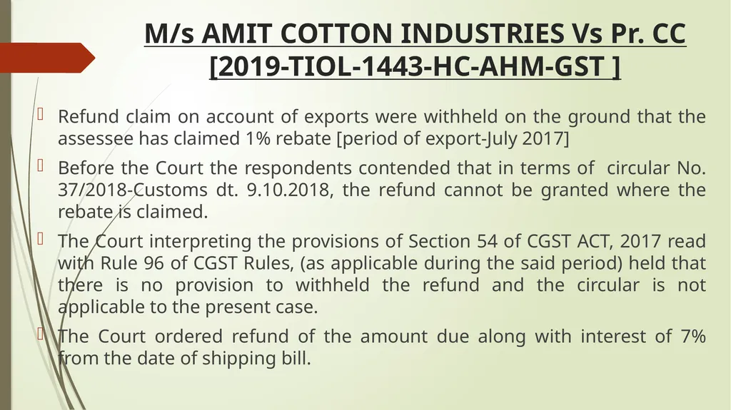 Calcutta Club case - GST implications & Important - slide 39 of 65
