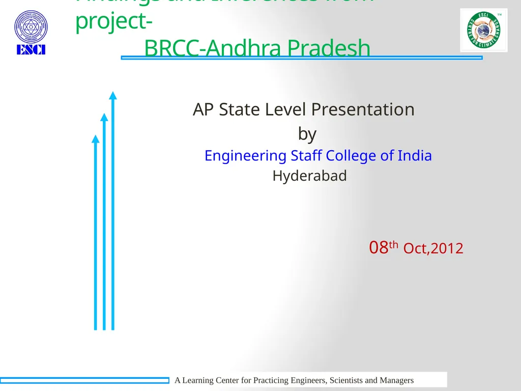 Findings and Inferences from project- BRCC-Andhra - slide 1 of 17